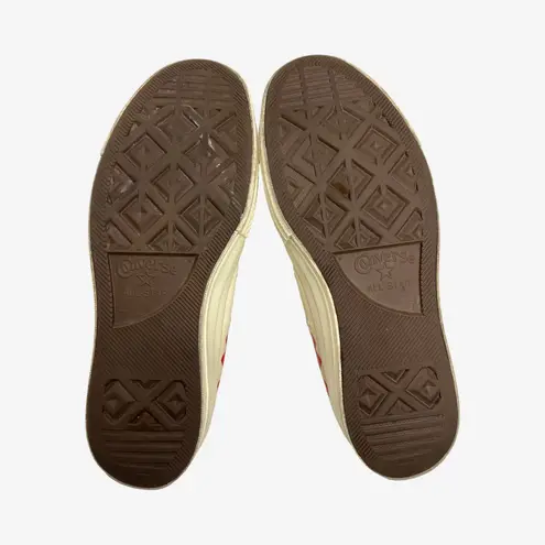 Comme Des Garçons PLAY x Converse Chuck Taylor Red Heart Low Top Sneakers 7M/ 9W White Size 9