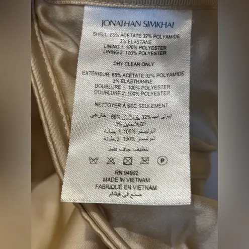 JONATHAN SIMKHAI DUCHESSE OFF SHOULDER TOP Size 6