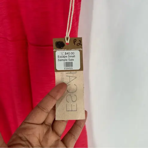 Habitat Escape by Clothes Women's Pink Cotton Blend Scoop Midi Dress NWT Size S