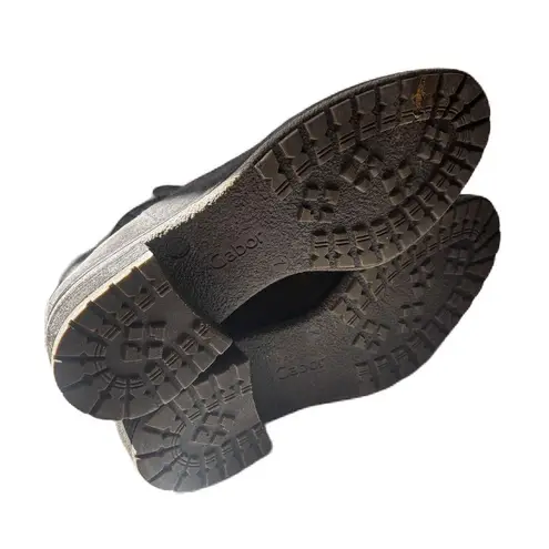 Gabor Charcoal Gray Grey Pepper Suede Chelsea Ankle Boots Pull On Elastic Bootie Size 7