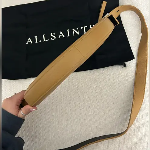 ALLSAINTS Half Moon Leather Crossbody Bag