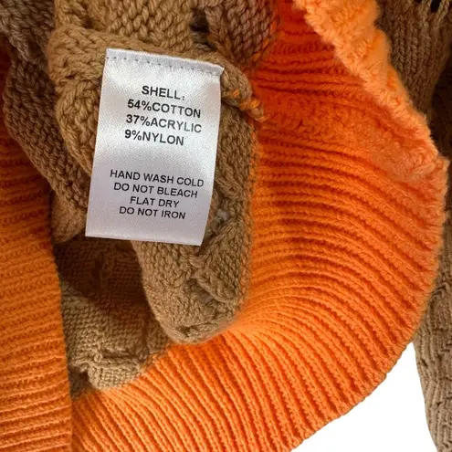 Flat White Light Brown & Orange Open