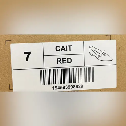 Journee Collection Womens Cait Pointed Toe Ballet Flats. Size: 7. Color: Red