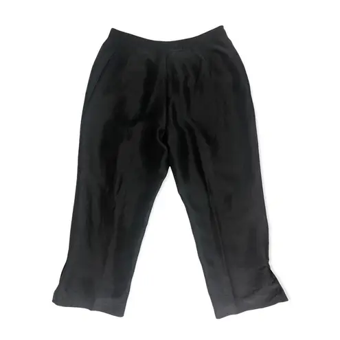 Ashley Stewart High Rise Silk Capri Pants Size 14