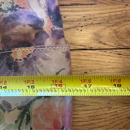 Patricia Nash Large Floral Italian Leather Hobo Shoulder Bag