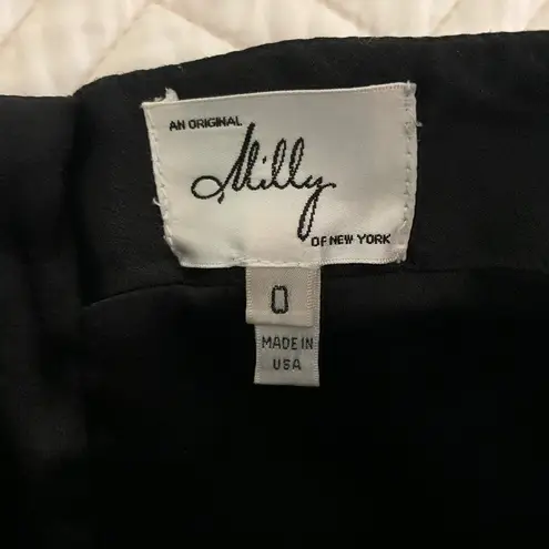 Milly A-Line Mini Skirt Black Size 0