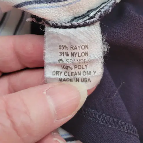 Slate + Willow Navy Stripe Maternity Shift Dress Size S Business Casual Career