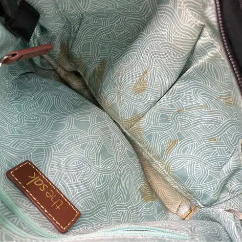 The Sak Black Leather Medium Shoulder Bag