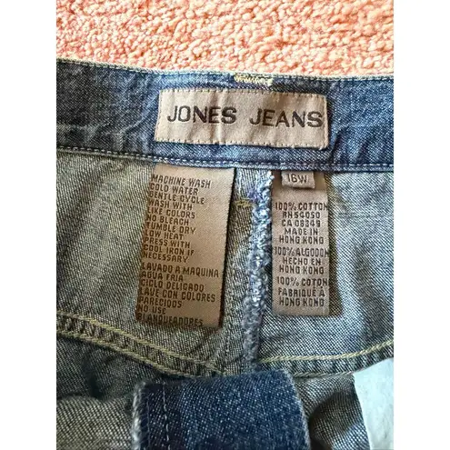 NWT Jones Jeans Lightweight Denim Skirt Blue Size 16W Summer