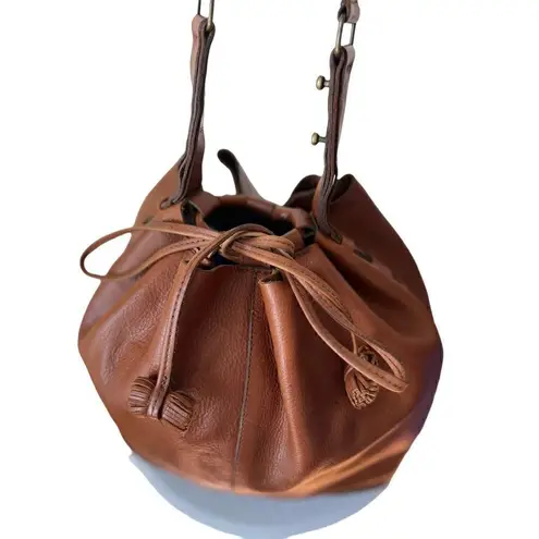 JO BRAND AUTHENTIC MEXICAN LEATHER BUCKET BAG PURSE
