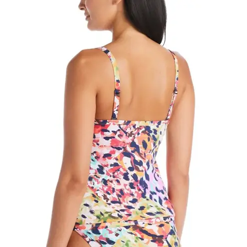 Bleu Rod Beattie Party Animal Twist-Front Tankini Swim Top Multi-Colored 12D