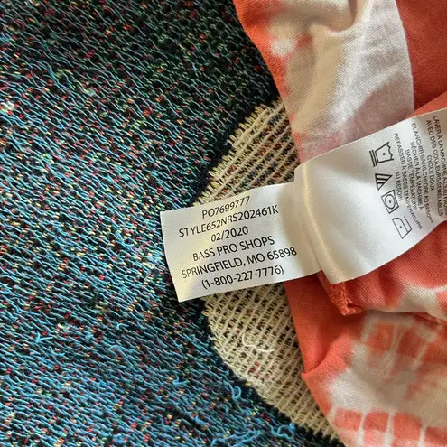 Natural Reflections Orange & White Tie‑Dye Tee Sz S/P Cotton Streetwear Festival