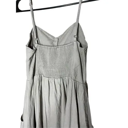 Mod Ref Linen Blend Midi Dress Size Small