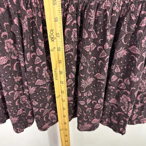 American Eagle  Top Womens Small purple Floral Flare Sleeve Boho Whimsigoth Fairy