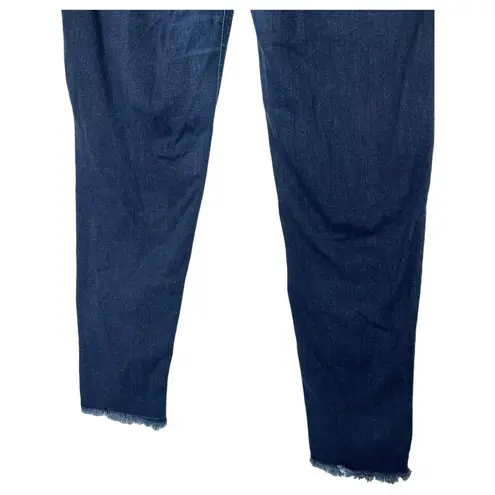 Democracy Jeans Womens 10 Ab Technology Raw Distressed Hem Mid Rise Blue