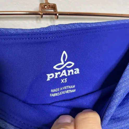prAna Misty Capri Size XS Blue Supernova Geo Legging Mid Rise Tights Yoga