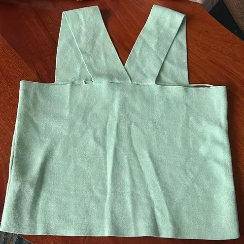 House of Harlow 1960 Mint Wide Strap Compression Tank Top