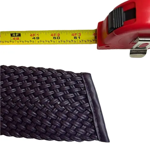 NWT Deep Purple Braided Plus Size Belt | 2X 51” | Women’s Thick Woven Waist Belt