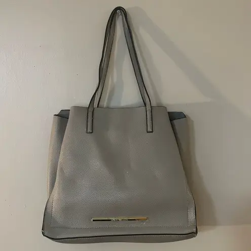 Steve Madden  Light Gray Pleather Tote Bag