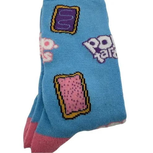 NEW Pop Tarts Wacky Crazy Fun Funky Crew Long Socks Blue Mens 6