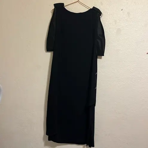 Vintage Union Made semi formal lbd Morton Myles for the Warrens black dress Size 10