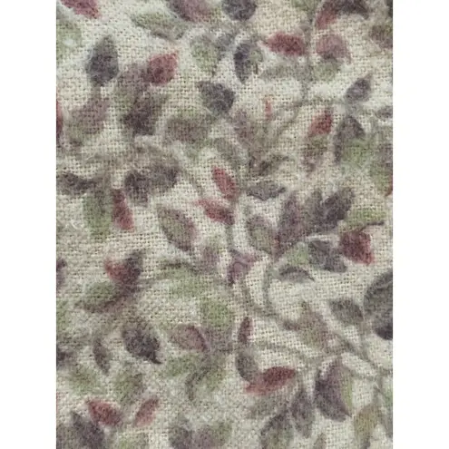 Vintage Prairie Floral Flannel Dress Long Sleeve Cottagecore Farmhouse Handmade Pink Size M