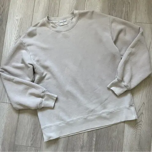 Cotton Citizen Oversized Crewneck Long Sleeve Sweater Cement Gray (XSmall)