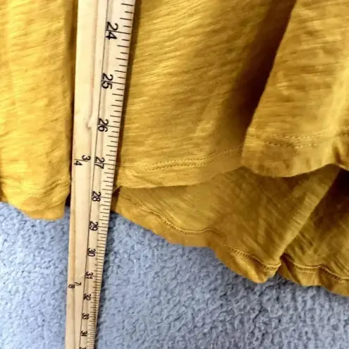 Deletta tank top small marigold yellow flowy asymmetrical hem boho fairy y2k