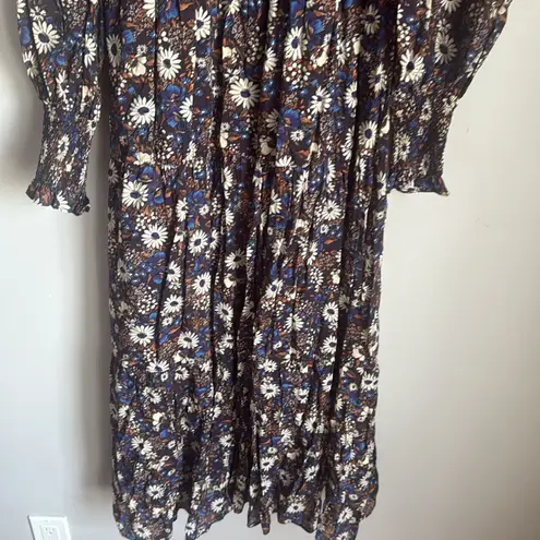 Moon River Floral smocked Dress Small