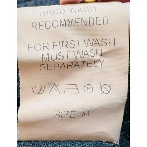 Eye Of The Needle Boutique Black Cargo Pants Medium 100% Cotton Made In Italy