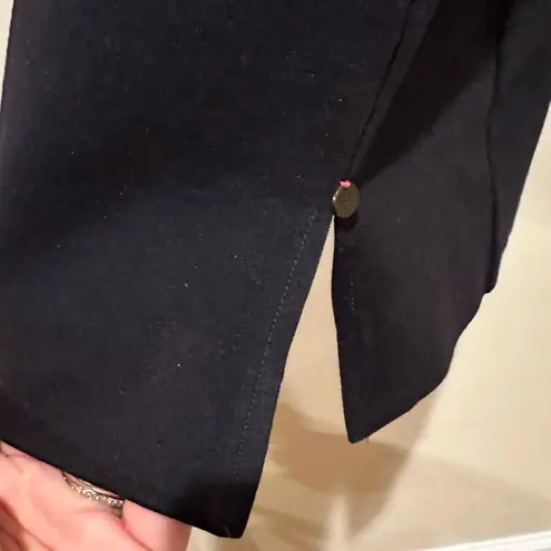 HATLEY NAVY BLUE WHITE PONTE CAP SLEEVE DRESS L Size L