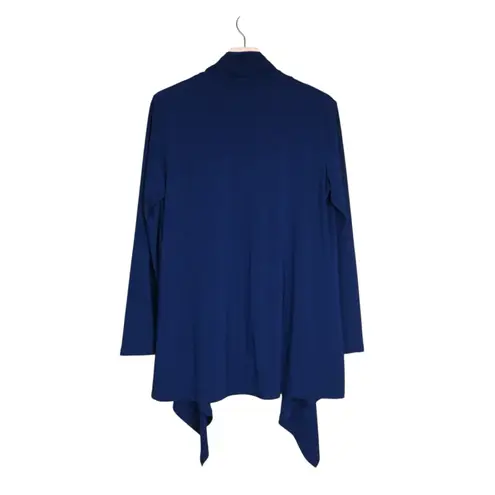 Clara Sun Woo Women's L Navy Blue Draped Open Front Cardigan Size L