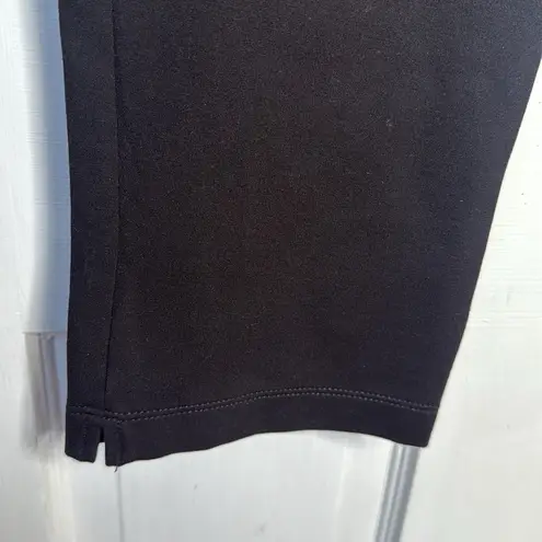 Betabrand Crop Classic Dress Pant Yoga Pants Black #W0249 W1424 Sz M