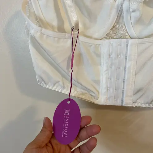 Avidlove Elegant White Lace Bralette size medium