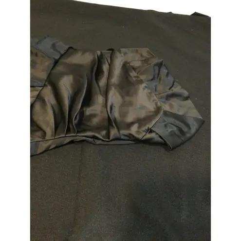 Mystic Sleek Ruffle Dress Party Cocktail Evening Black Size Small Silver