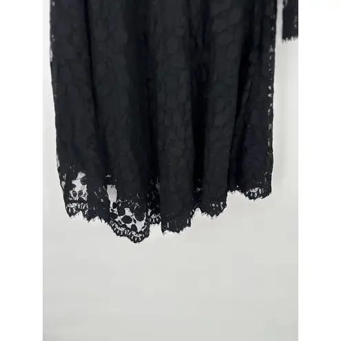Free People  Dress 6 Queens Love Lace Black Goth Whimsigoth Asymmetrical Witchy