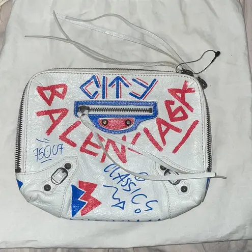 Balenciaga Agneau Classic Graffiti Reported Bag