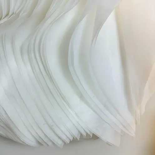 ACLER Otley Strapless Organza Mini Dress in White Size US 6