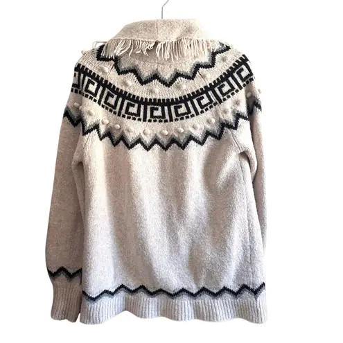 Saylor  Vanisha Fringe‎ Wool Blend Cardigan Medium