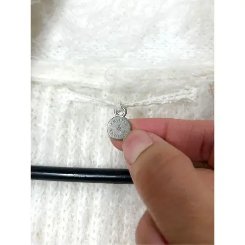 Anthropologie Knitted & Knotted Wool Blend Fuzzy Cardigan Sweater Size M White Size M