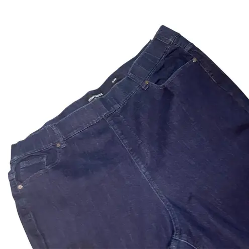 Susan Graver Stretch Denim Flare Jeans -Indigo