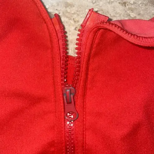 Zella  zip jacket pink/coral fitted, Vented‎ Back Activewear,stretchy, Pocket