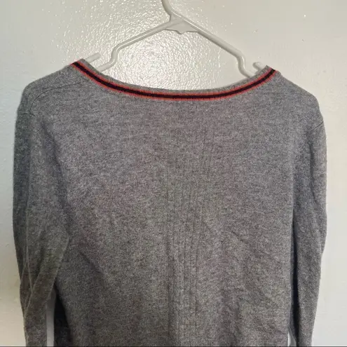 Melrose and Market Cardigan Sweater Gray Stripe