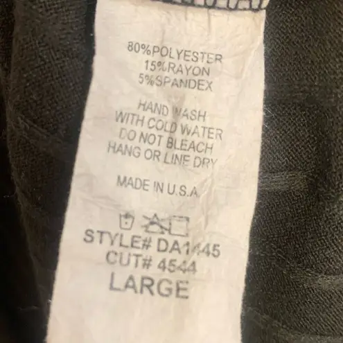 BomBom Black Tank Top Ribbed Slim Large Casual Dress. 1983