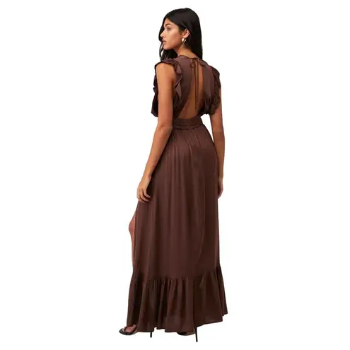 Stillwater What If Maxi in Chocolate Large Womens Long Dress