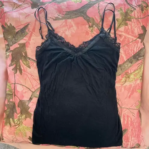 EXPRESS y2k vintage  black lace cami top