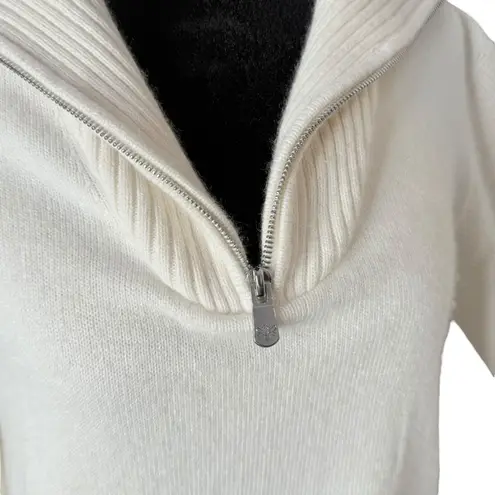 B.Draddy Scottish Cashmere Jane Zip Funnel Neck Sweater Womens S Cozy Soft