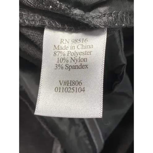 Coldwater Creek Wide Leg Pinwale Black Corduroy Trouser Pants Sz 16 Girl Boss