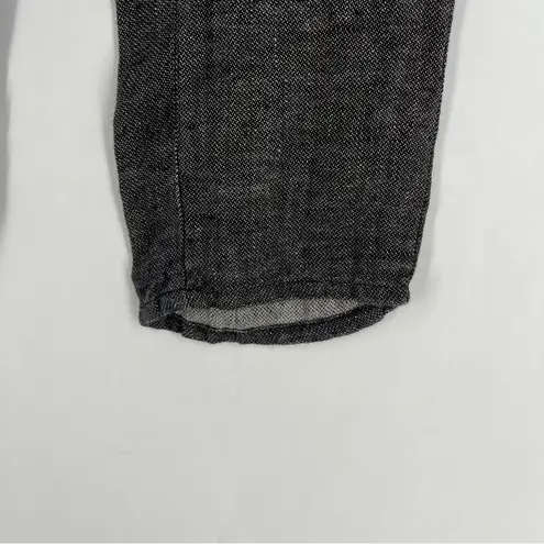 Formidable DAR Handmade Gray Linen Lightweight Mid Rise Slim Leg Pants Size XS