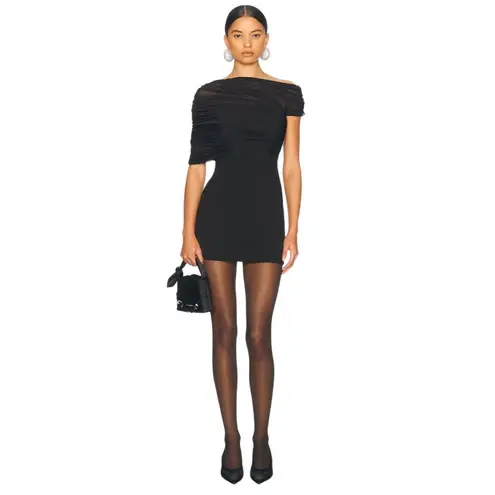 SER.O.YA Selma Mini Crepe Dress in Black Small New Womens Mini lbd Cocktail